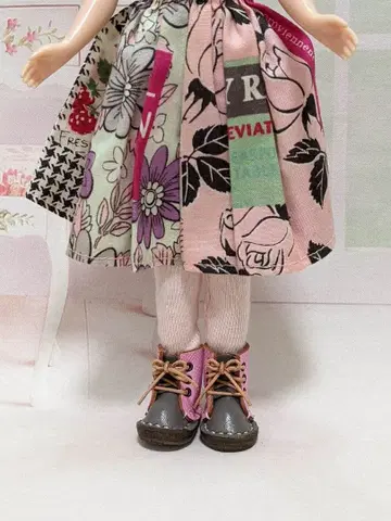 리카짱과 네오 브라이스용 귀여운 가죽 인형 부츠 신발 핸드메이드