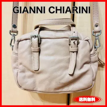 GIANNI CHIARINI 가죽 숄더백 핑크 핸들 포함