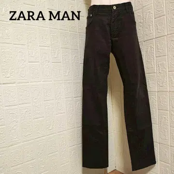 ZARA MAN 블랙 데님 팬츠 청바지 스트레이트 빅 사이즈