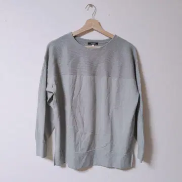 새상품급 해시애쉬 라이트 그레이 긴팔 니트 스웨터 [ 3/L ]