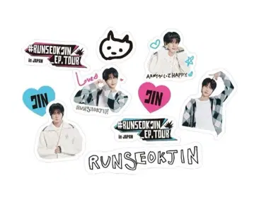 BTS RUNSEOKJIN 스티커 세트 STICKER Jin 진