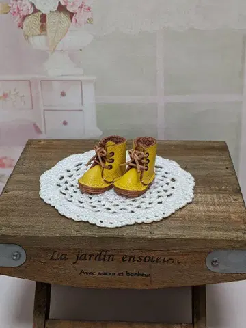 리카짱과 네오 브라이스의 귀여운 가죽 인형용 부츠 신발 핸드메이드