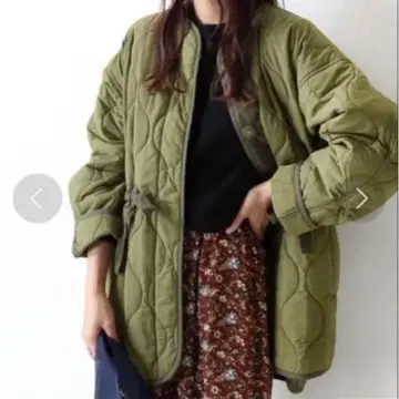 레리움 퀼팅 자켓 카키