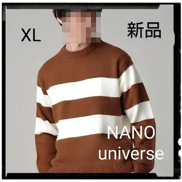 NANO universe [ 새상품 ] LB.04/패널 보더 니트