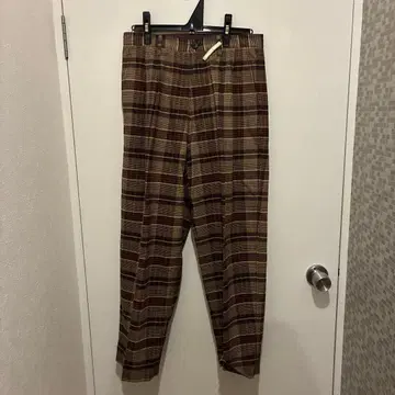 BEAMS BOY 체크 무늬 캐주얼 팬츠