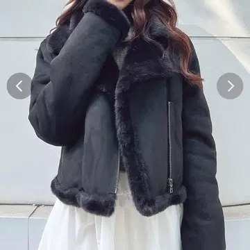 RESEXXY 리젝시 페이크 무스탕 블루종 아우터