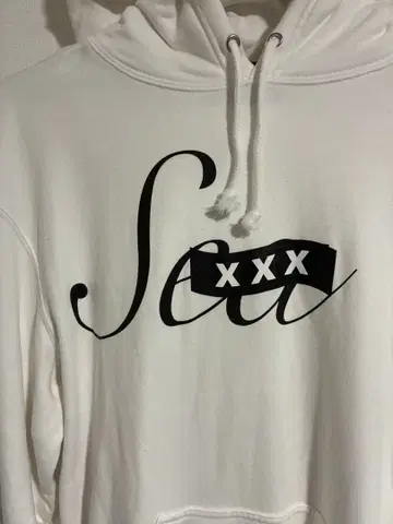 WIND AND SEA GOD SELECTION XXX 화이트 후드티