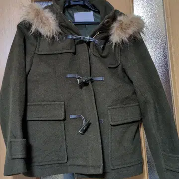 숏 더플 코트 사이즈 36 올리브 그린