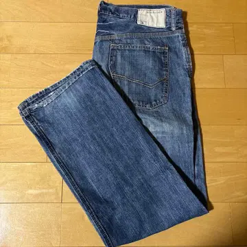 HILFIGER 데미지 가공 블루 데님 팬츠