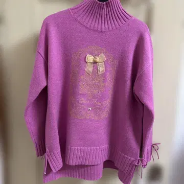 슈퍼 뷰티 핑크 니트 미착용 택 포함