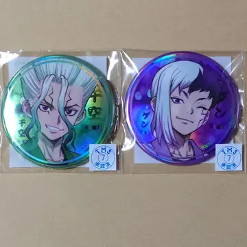 Dr.STONE 센쿠 겐 오로라 캔뱃지 최애 복권 여름 축제 복권