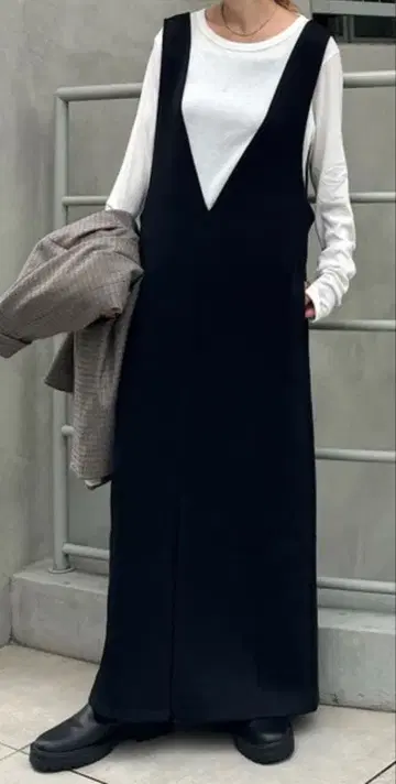 종이상자 니트 2웨이 점프 스커트 새상품