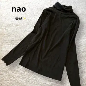 새상품급 nao 터틀넥 리브 니트 블랙 워셔블 멜로우 F