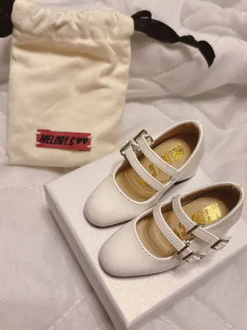 MELODY.C 더블 스트랩 하이힐 화이트 S