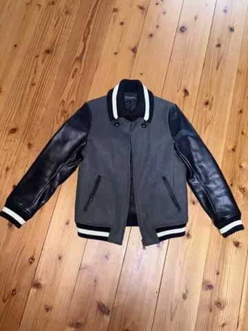 나노 유니버스 바시티 자켓/S/폴리에스테르/블랙