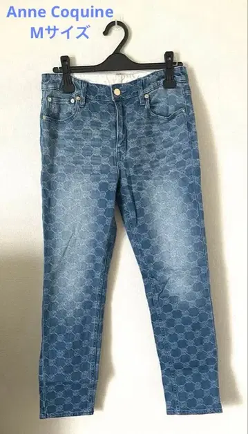 Anne Coquine 로고 데님 팬츠 M 사이즈