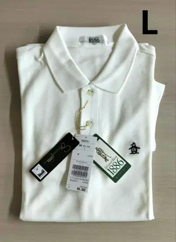 [ 미사용 ] 맨싱 피케 셔츠 L 화이트