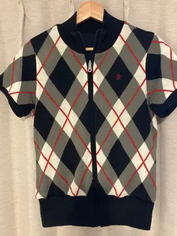 먼싱웨어 여성용 리버서블 반팔 지퍼 자켓 블랙 L