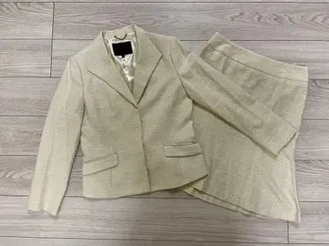 언타이틀 빅 사이즈 세레모니 수트 포멀 트위드 베이지