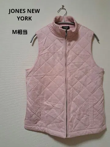 JONES NEW YORK 핑크 퀼팅 베스트