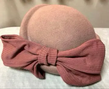 카시라 리본 울 펠트 베레모 햇