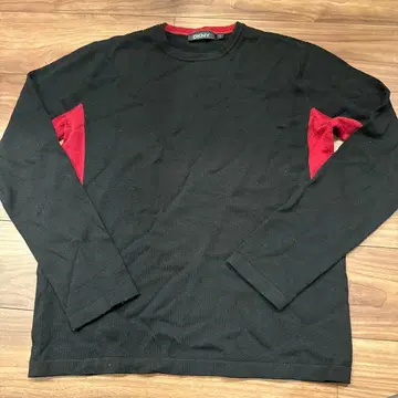 DKNY 긴팔 니트 블랙/레드 F