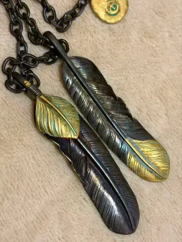 남성용 고로즈 스타일 실버 목걸이