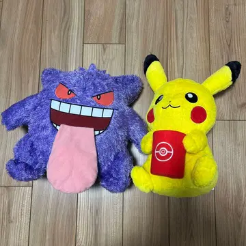 포켓몬 제일복권 겐가르 피카츄 봉제 인형 세트