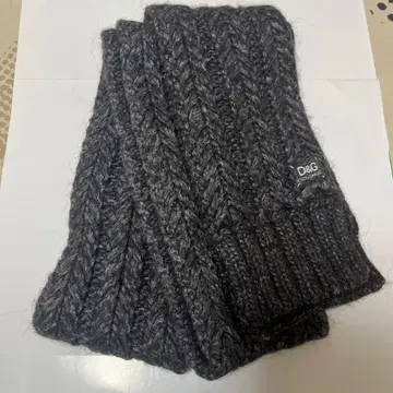 D&G 니트 머플러 다크 그레이