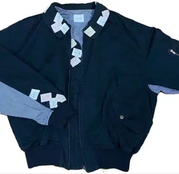 KETTY 블루종 자켓 아우터 로고 자수 와펜 리버서블