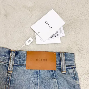 미사용 새상품 CLANE 와이드 데님 블루