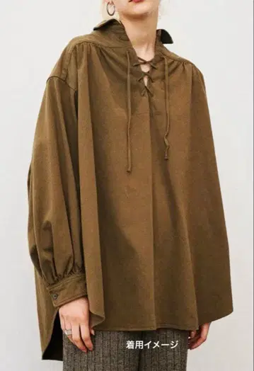 [ 중고 ] 클라네 WASH BIG SHIRTS TOPS KHAKI