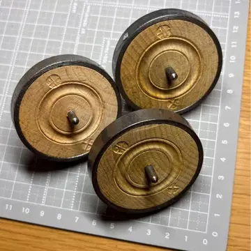 철마 팽이 3개 묶음 판매 앤티크 인테리어 잡화 옛날 완구