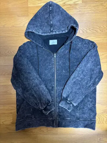 케미컬 오버다이 헤비웨이트 맨투맨 집업 후드티