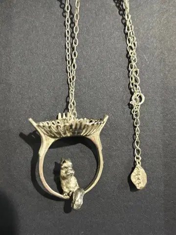 리스 실버 목걸이 롱