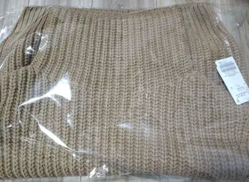 NOBLE [노블] 3G 편직 하이넥 베스트 새상품 카멜