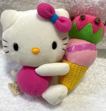 [ 레트로 ] 헬로키티 봉제 인형 아이스 산리오