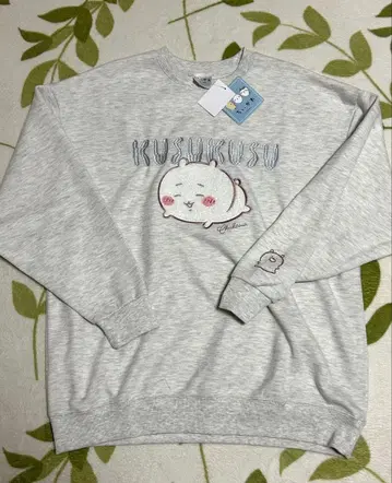 새상품 치이카와 (먼작귀) 맨투맨 그레이 LL 사가 자수