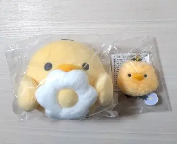 새상품 베이직 플라워 리락쿠마 키이로이토리 봉제 인형