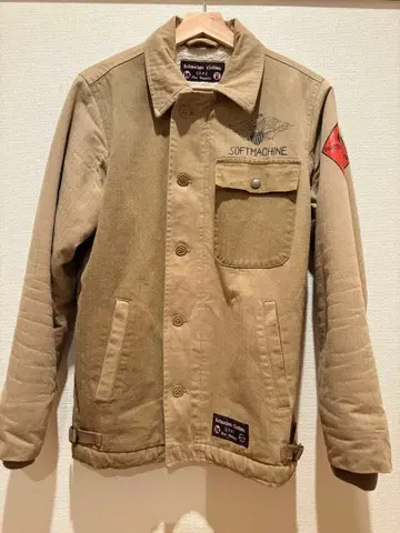 SOFTMACHINE 밀리터리 자켓 베이지