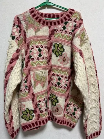 MOOZY'S OOPS OOF'sT 러블리 패턴 니트 스웨터