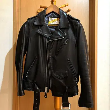 [ 명작 ] Schott 원스타 더블 라이더스 별주 36 블랙 미국제