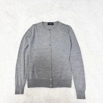 [ 존스메들리 ] 크루넥 가디건 울 그레이 영국제 S 사이즈