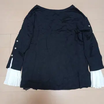 grace continental 긴팔 니트 레이스 펄