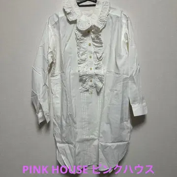 PINK HOUSE 핑크하우스 블라우스 프릴 옷깃