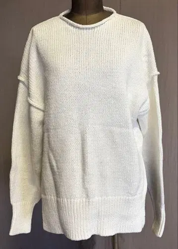 띠어리 화이트 오버사이즈 스웨터 S