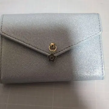 MARY QUANT 라메 필름 카드 케이스 (블루)