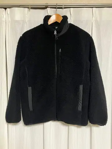 유니클로 UNIQLO 방풍 아우터 플리스 자켓 S 블랙