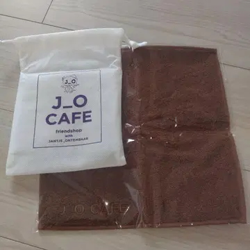 J_O CAFE 브라운 타월 수납 봉투 포함