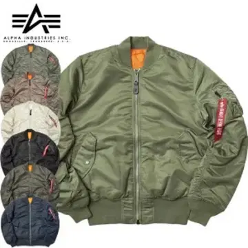 Alpha Industries MA-1 플라이트 자켓 올리브